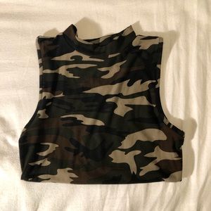 Camo Crop Top
